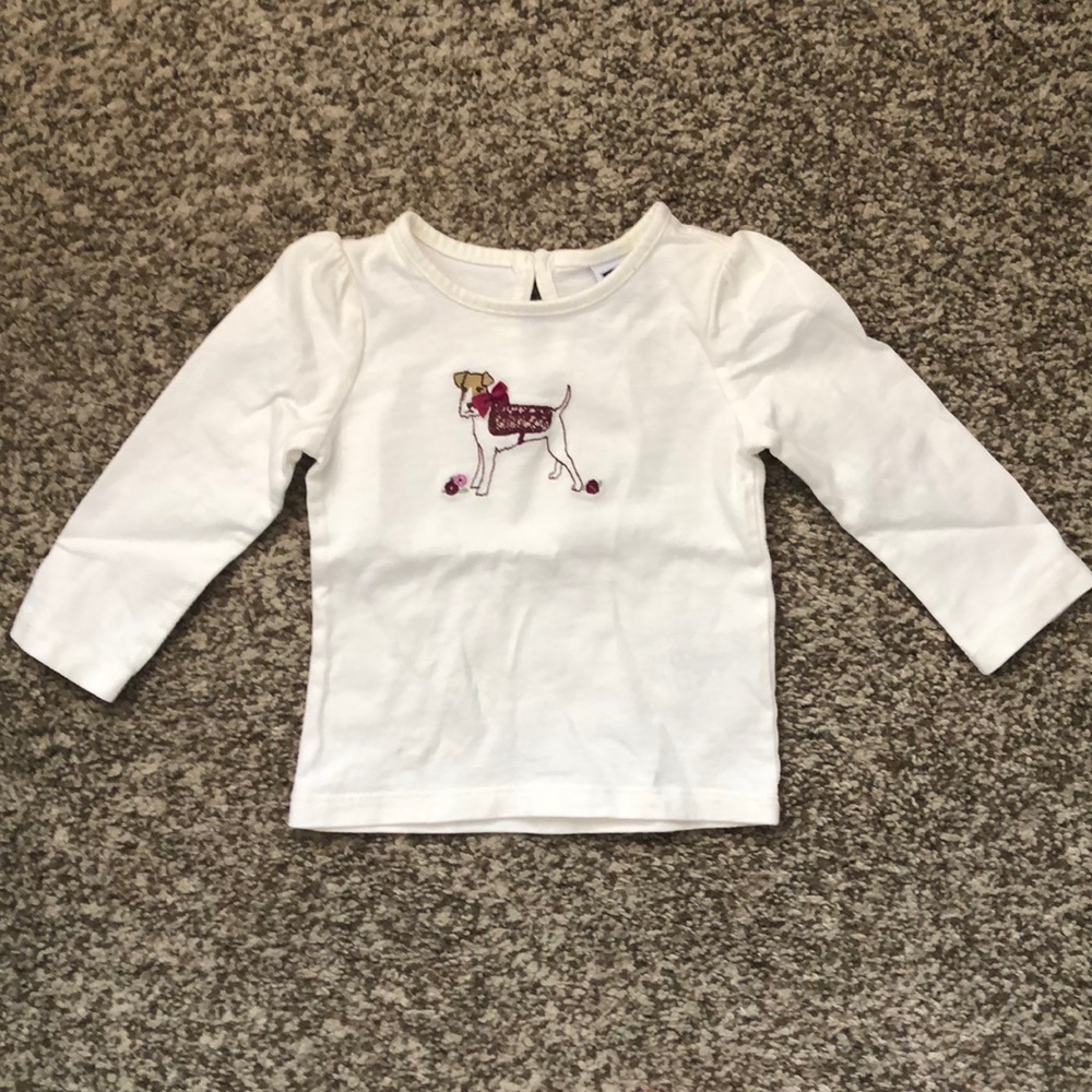 VEUC Janie and Jack 6-12 month dog top